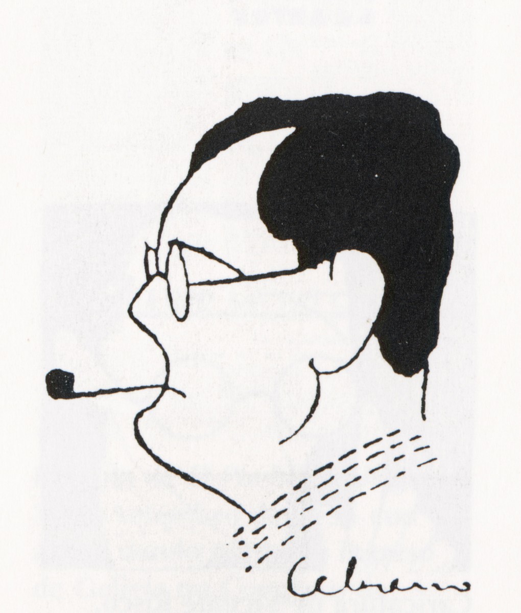 Caricatura de Cebreiro de Plácido Castro